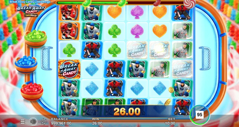 Break Away Candy - Free Spins-start med voksende Multiplier Trail